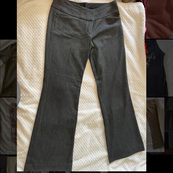 Black and White Patterned Express Editor Dress Pant - Picture 1 of 1